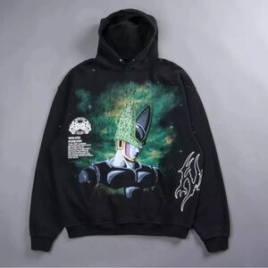 Darc Sport Black Hoodie with Green Graphic Character